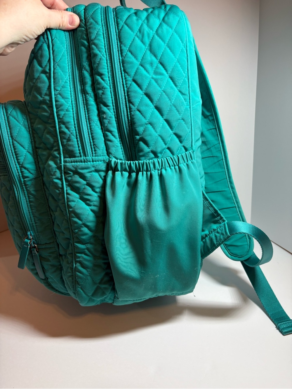 Vera Bradley Campus Backpack in the "Forever Green" (True Teal Green) - Picture 2 of 8